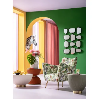 Kare Stolik boczny ENDLESS VEGAS zielony Ø 47 x 45 x 47cm / 87132