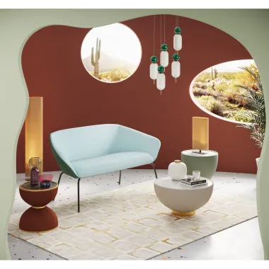 Kare Stolik kawowy MODIG ENDLESS VEGAS brązowy Ø 47 x 49 x 47cm / 87131