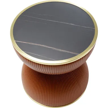 Kare Stolik kawowy MODIG ENDLESS VEGAS brązowy Ø 47 x 49 x 47cm / 87131