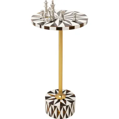 Kare Stolik pomocniczy DOMERO STAR BROWN WHITE Ø 25 x 50 x 25cm / 86568