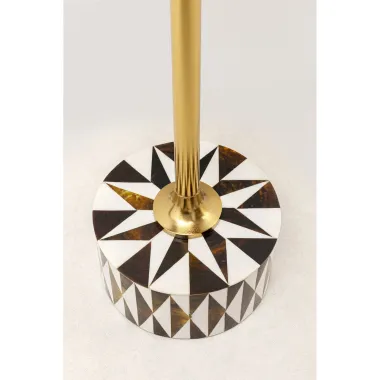 Kare Stolik pomocniczy DOMERO STAR BROWN WHITE Ø 25 x 50 x 25cm / 86568