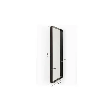 Kare Lustro ścienne OMBRA SOFT BLACK czarne 60 x 120 x 5cm / 82856