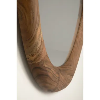 Kare Lustro ścienne JORGE brązowe 78 x 80 x 7cm / 70375