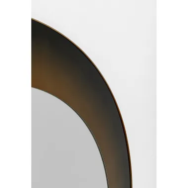 Kare Lustro ścienne PREZIOSO czarno-złote Ø 100 x 100 x 3cm / 87459