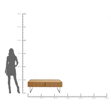 Kare Komoda GIULIO brązowa 130 x 70 x 45cm / 71263