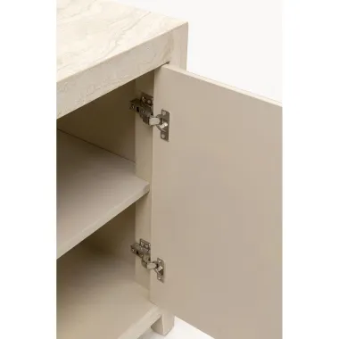 Kare Komoda TRAVERTINO beżowy 140 x 77 x 45cm / 71067