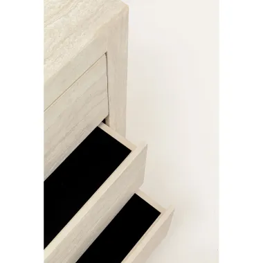 Kare Komoda TRAVERTINO beżowy 91 x 74 x 41cm / 71053