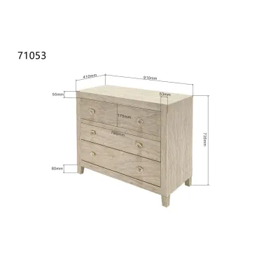 Kare Komoda TRAVERTINO beżowy 91 x 74 x 41cm / 71053