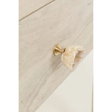 Kare Konsola TRAVERTINO beżowy 100 x 77 x 40cm / 71054