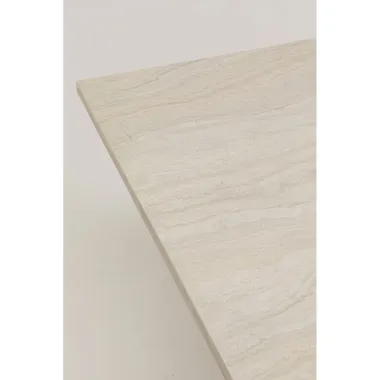 Kare Stół do jadalni TRAVERTINO beżowy 160 x 75 x 90cm / 71063