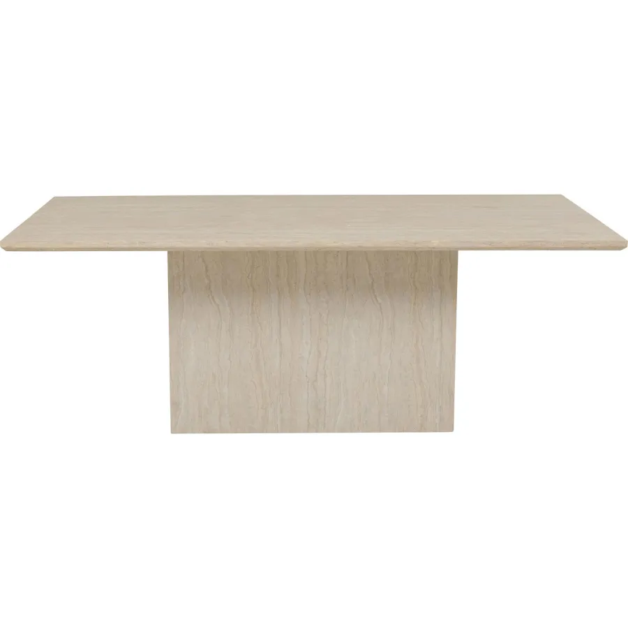 Kare Stół do jadalni TRAVERTINO beżowy 200 x 75 x 100cm / 71062