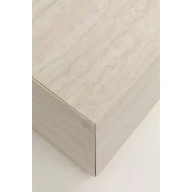 Kare Stolik kawowy TRAVERTINO beżowy 80 x 45 x 60cm / 71047