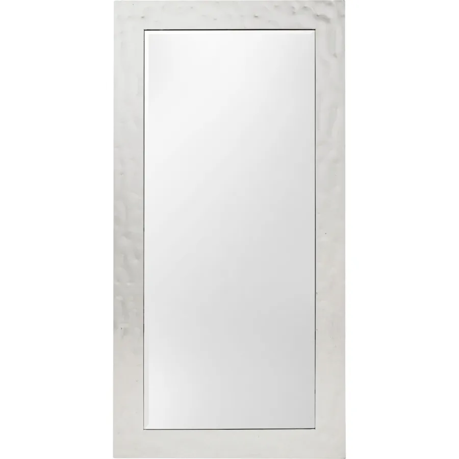 Kare Lustro ścienne CALDERA srebrne 90 x 180 x 17cm / 70489