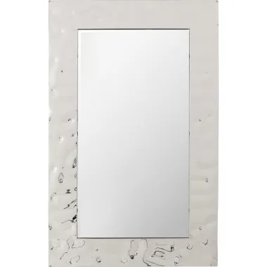 Kare Lustro ścienne CALDERA srebrne 70 x 110 x 17cm / 70488