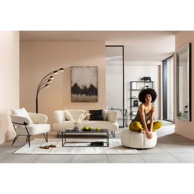 Kare Lustro ścienne LINEA srebrne 100 x 200 x 4cm / 81555