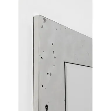 Kare Lustro ścienne CARINO srebrne 70 x 110 x 3cm / 70988