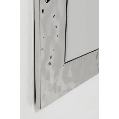 Kare Lustro ścienne CARINO srebrne 70 x 110 x 3cm / 70988