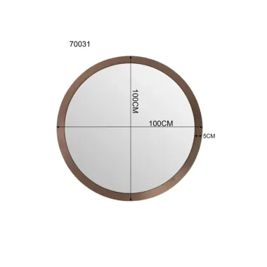 Kare Lustro ścienne AREZZO COFFEE 100 x 100 x 7cm / 70031