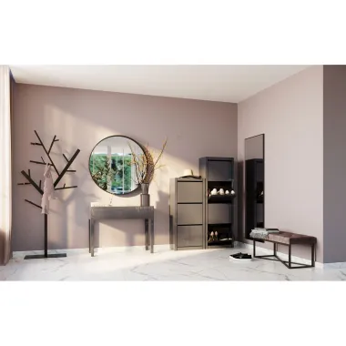 Kare Lustro ścienne BELLA czarny 60 x 180 x 3cm / 85463