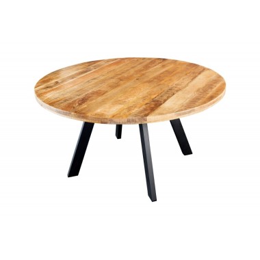 Invicta IRON CRAFT stół do jadalni okrągły naturalne Mango Ø 140cm / 45256