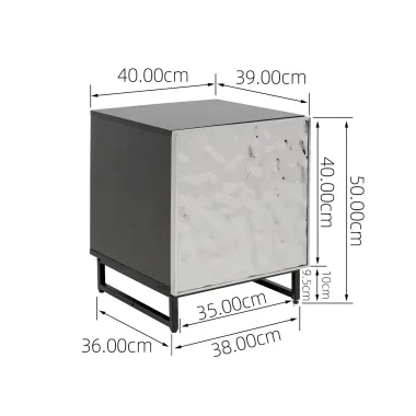 Kare Szafka nocna CARINO 40 x 50 x 39cm / 70958