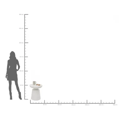 Kare Stolik boczny PACO biały 41 x 55 x 41cm / 70945