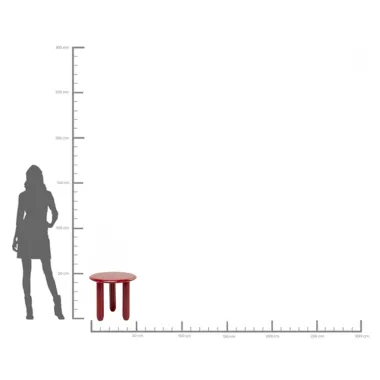 Kare Stolik boczny ELIANO ciemnoszary 50 x 50 x 50cm / 71250