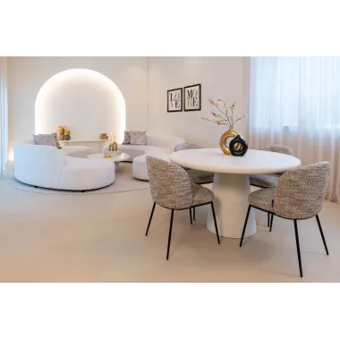 Krzesło tapicerowane ELVI  (Be Trendy 01 Nature) - Richmond