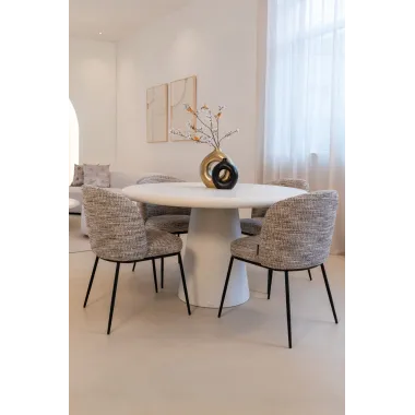 Krzesło tapicerowane ELVI  (Be Trendy 01 Nature) - Richmond