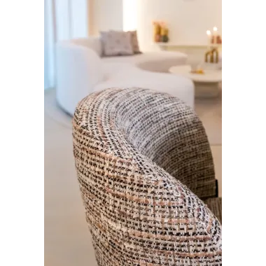 Krzesło tapicerowane ELVI  (Be Trendy 01 Nature) - Richmond