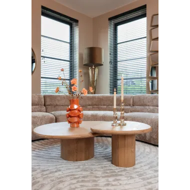 Stolik kawowy Oakley zestaw 2 (Natural oak) - Richmond