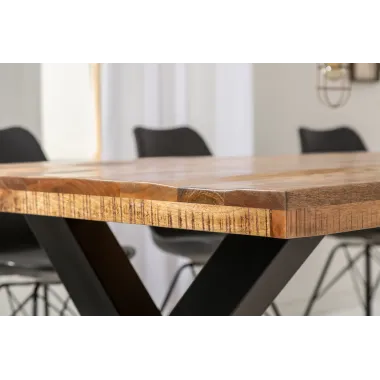 Iron Craft Stół do jadalni naturalne Mango 240cm / 6540057