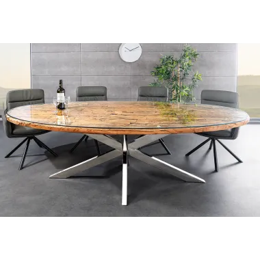 Invicta Stół BARRACUDA oval teak 220 x 77 x 100cm / 43626