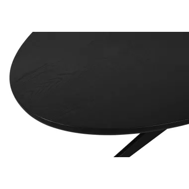 Stół do jadalni Rayford black oval 230 x 76 x 110cm / 214452
