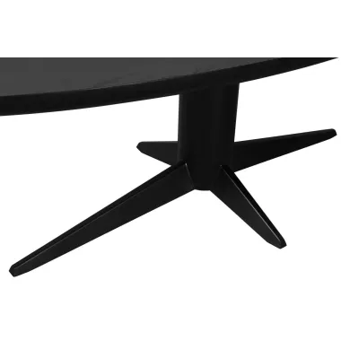 Stół do jadalni Rayford black oval 230 x 76 x 110cm / 214452