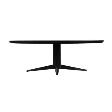 Stół do jadalni Rayford black oval 230 x 76 x 110cm / 214452