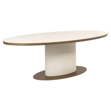 TIVOLI Stół do jadalni biały oval 230 x 75 x 110cm/ 8107 - Richmond
