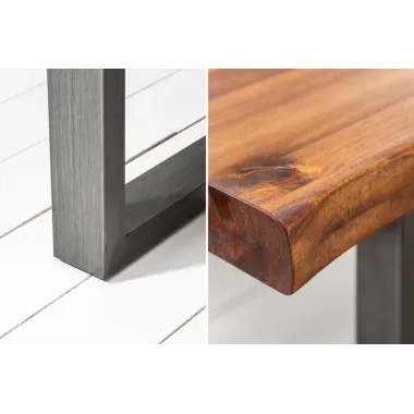 Invicta Stół do jadalni GENESIS brązowa akacja 180 x 76 x 90cm / 44952