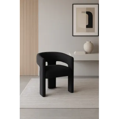 Leith LET71BLK Krzesło tapicerowane