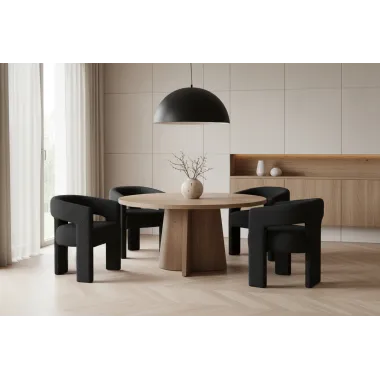 Leith LET71BLK Krzesło tapicerowane