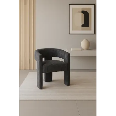 Leith LET71BLA Krzesło tapicerowane