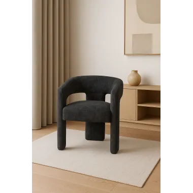 Leith LET71BLA Krzesło tapicerowane