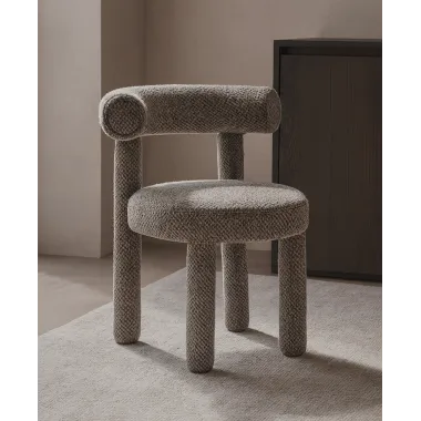 Leith LET77GR Krzesło tapicerowane