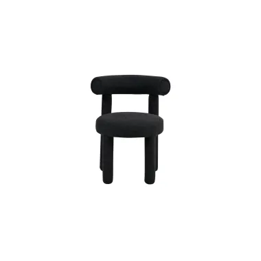 Leith LET77BLK Krzesło tapicerowane