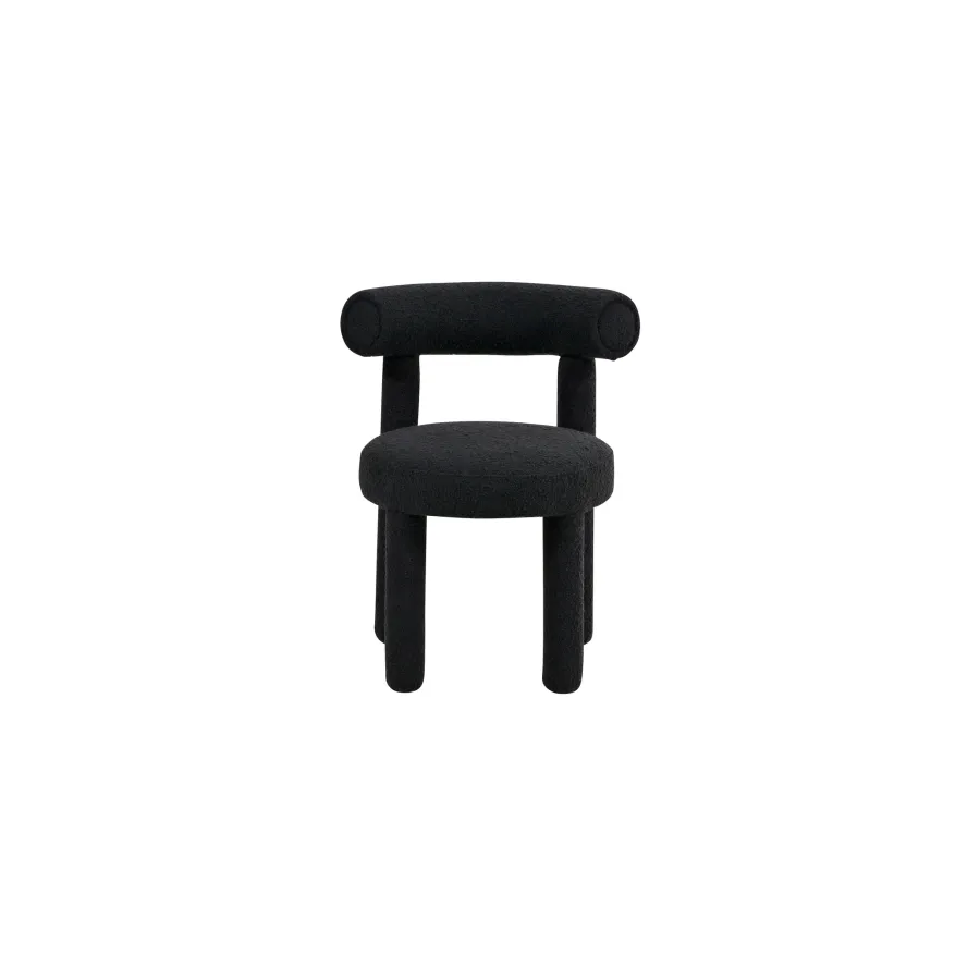 Leith LET77BLK Krzesło tapicerowane