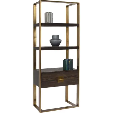 Kare Regał OSAKA czarny 82 x 210 x 45cm / 83877