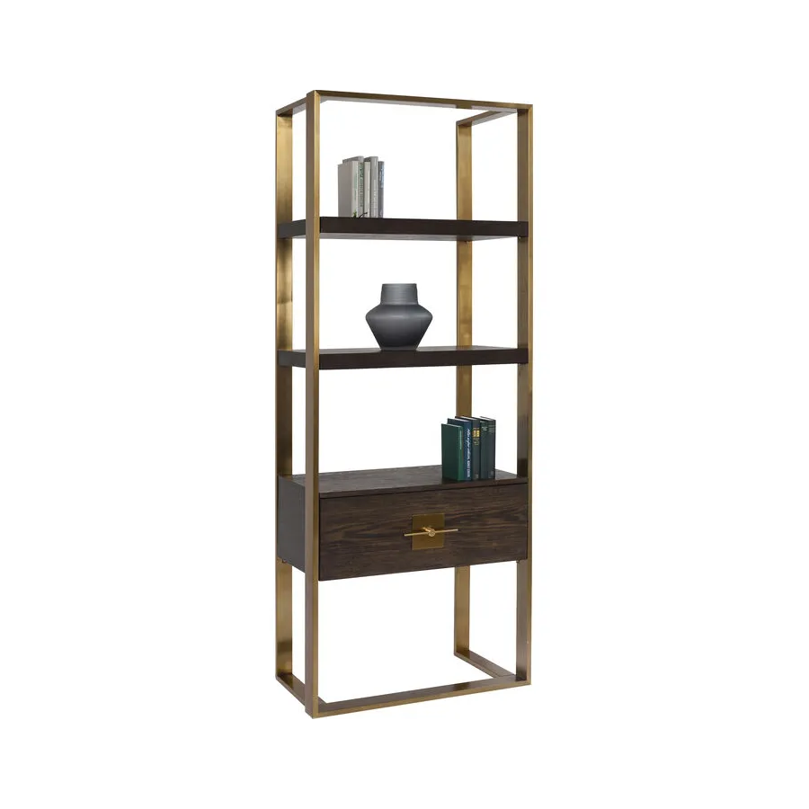 Kare Regał OSAKA czarny 82 x 210 x 45cm / 83877