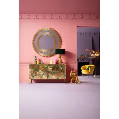 Kare Lustro ścienne SOLARE złoty 132 x 132 x 3cm / 83573