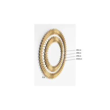 Kare Lustro ścienne SOLARE złoty 132 x 132 x 3cm / 83573