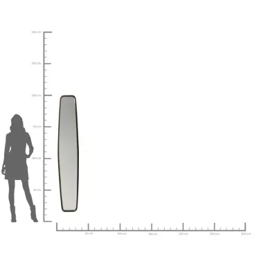 Kare Lustro ścienne CLIP 32 x 177 x 5cm / 82516